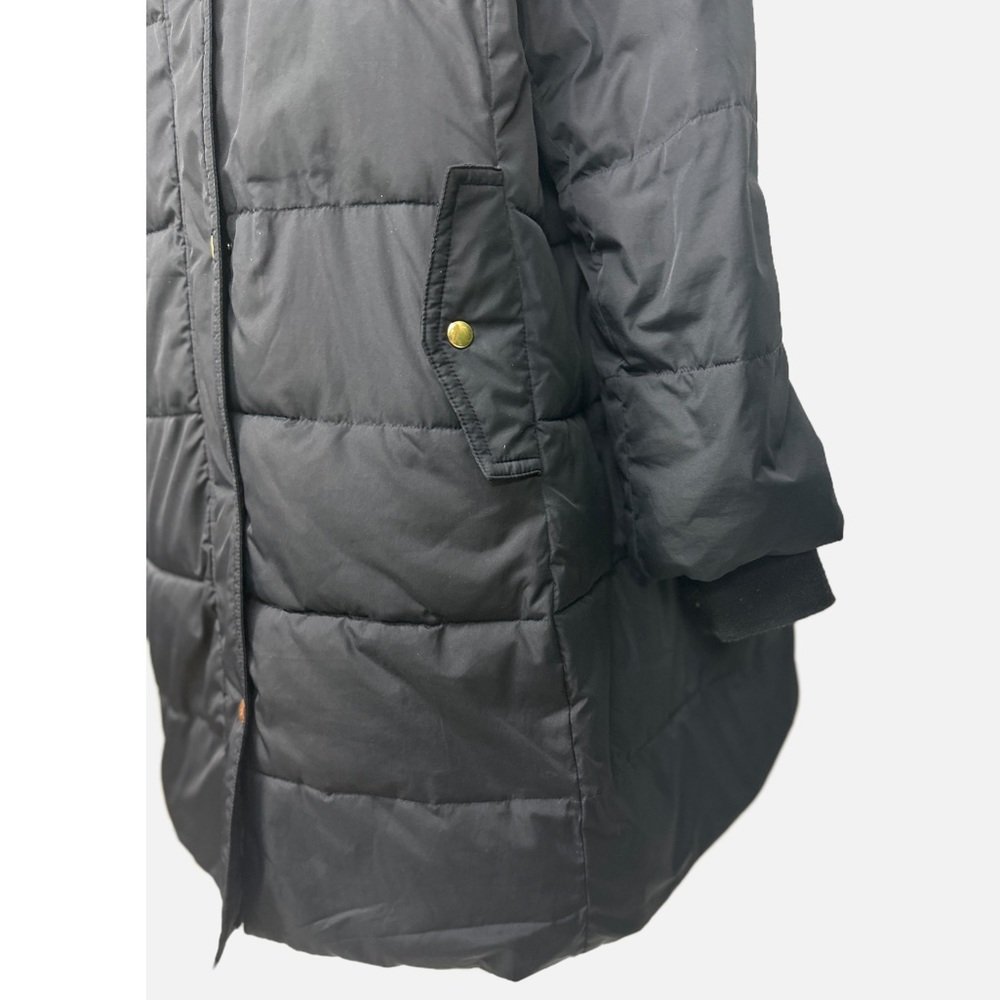 J. Crew Mercantile Long Puffer Coat Black J6870 Size 2X - Picture 7 of 12